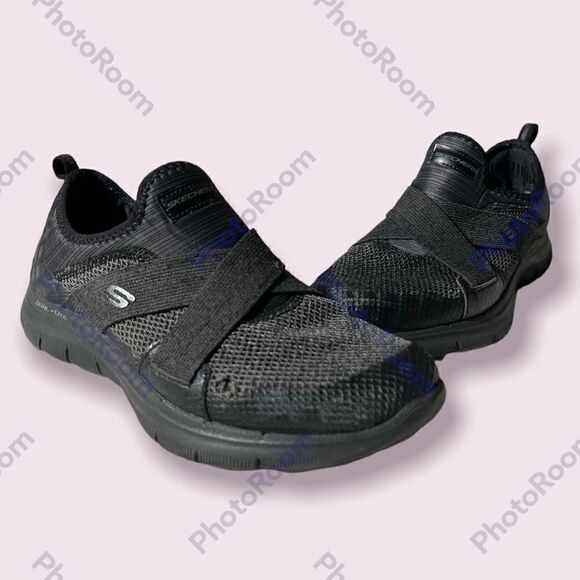 Sketchers Air cooled Memory Foam Black Shoes - Picture 1 of 4